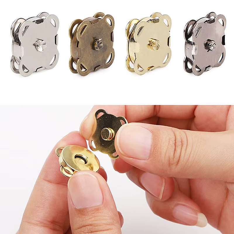 SACOORA Magnetische Druckknopfverschlüsse in Silber, 10 Stück pro Packung - Bild 4