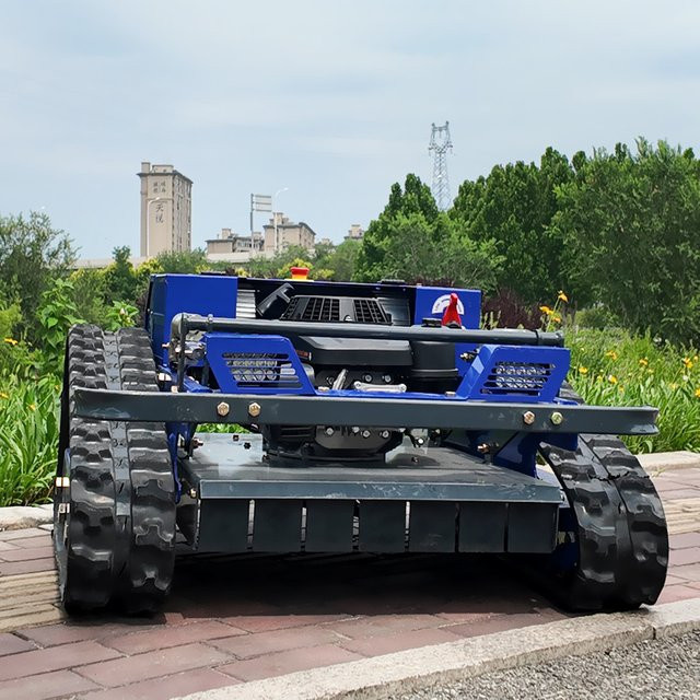 AIWEIYA Intelligenter Roboter-Rasenmäher Blau mit Akku für alle Geländearten - Bild 1