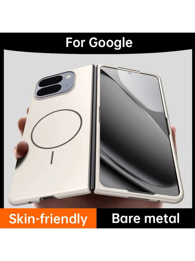 Business Slim Skin Feel MagSafe Hülle für Google Pixel 10 Pro Fold in Grau mit magnetischer kabelloser Aufladung und Anti-Drop-Linsenschutz - Bild 7