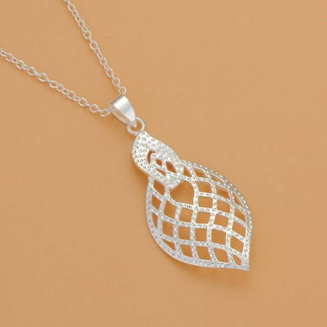SAY Halskette 925 Silber, Blätter-Anhänger, Zirkonia, Damen - Bild 1