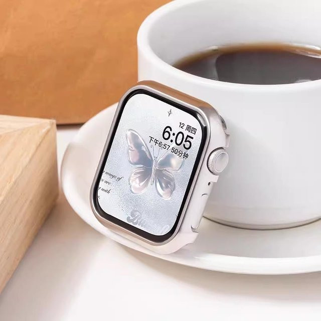 LCAPLE Schutzhülle für Apple Watch, beschichtete PC-Bumper-Schale, Unisex - Bild 1