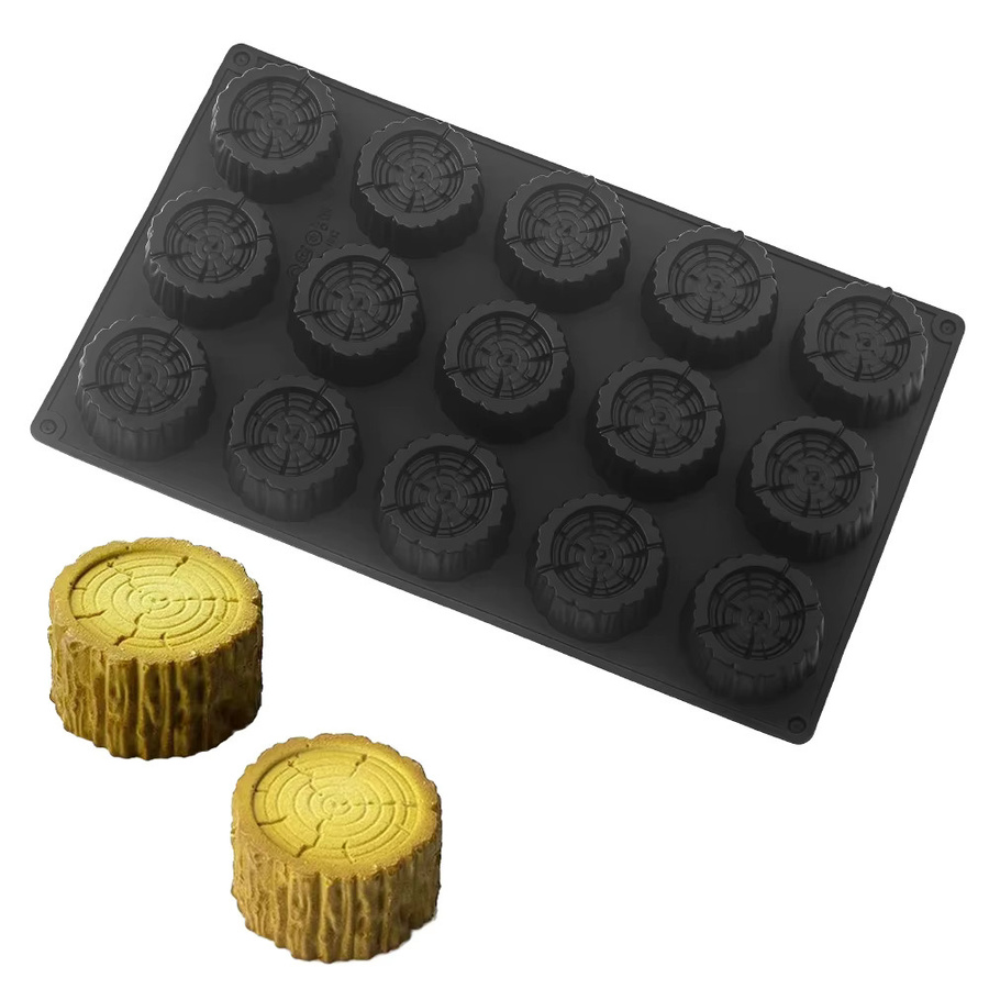 SHENHONG Silikon Muffin-Form für Weihnachtsmousse und Schokolade in Rundform - Bild 3