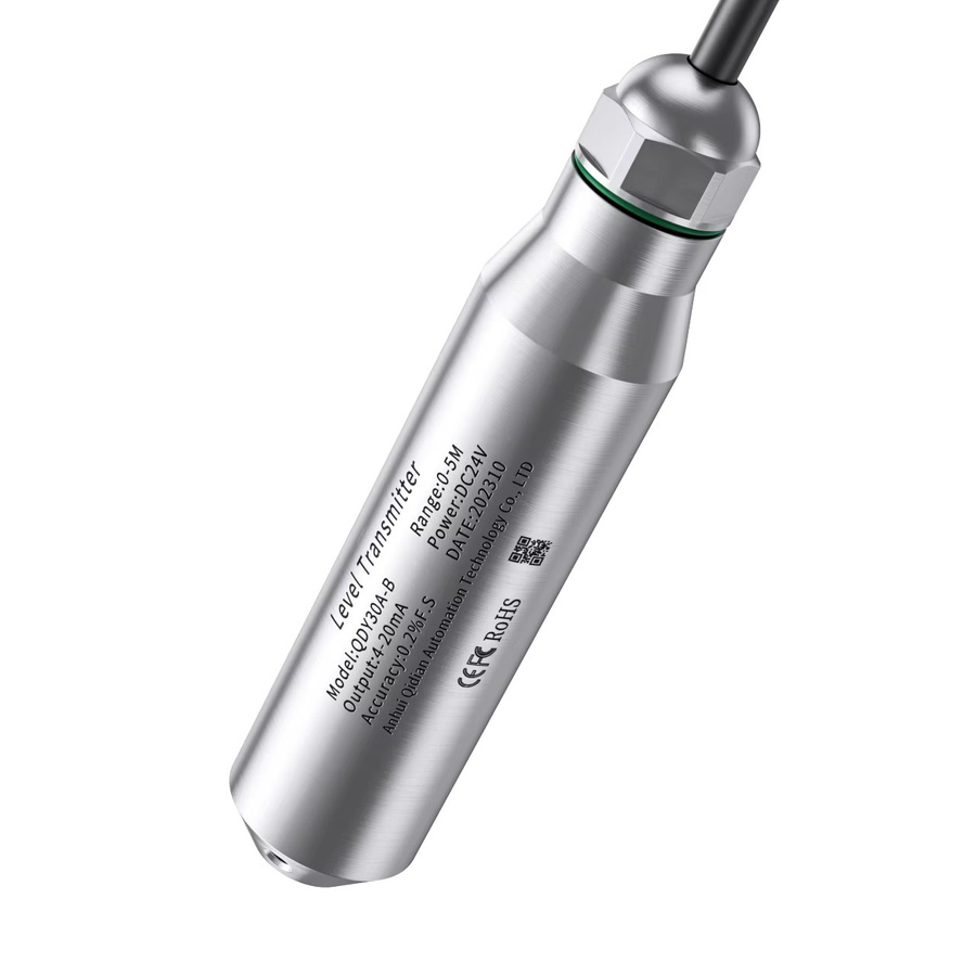 XUYANGQIDIAN Hydrostatischer Flüssigkeitsstandsensor Transmitter mit 4-20mA und 0-10V/0-5V Ausgang in Silber - Bild 4