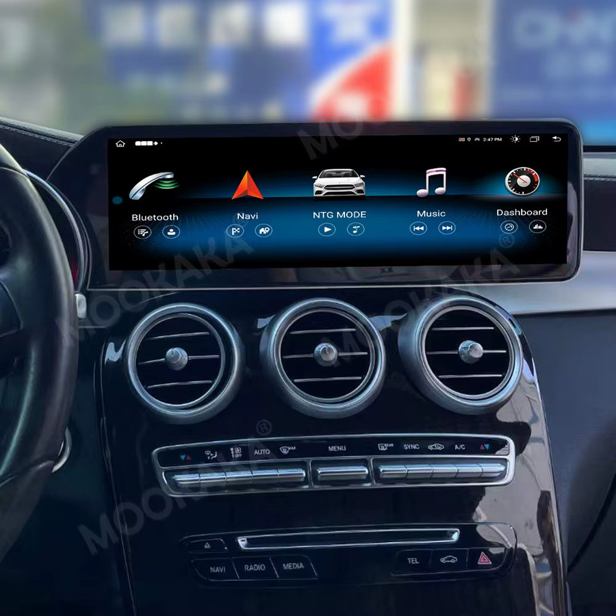 Aotsr Android 13 Multimedia Head Unit für Mercedes Benz GLC W205 mit 14,9 Zoll Display, Wireless CarPlay, GPS, WiFi und 4G, Schwarz - Bild 2