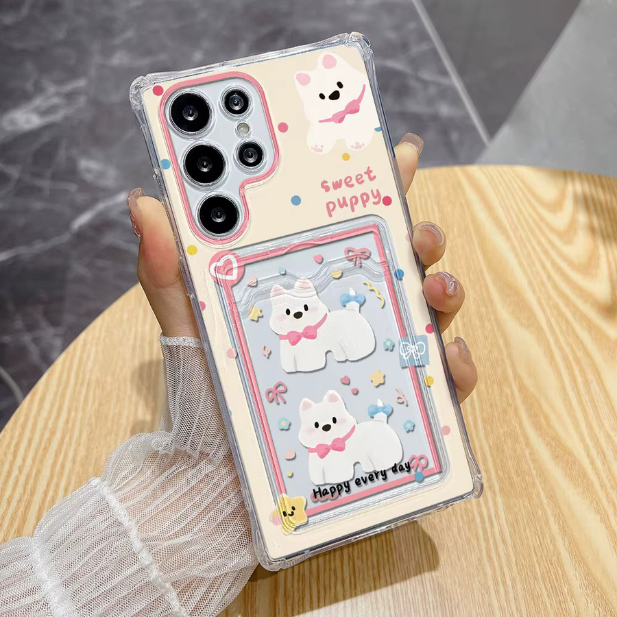 Stoßfeste Samsung Handyhülle mit Kartenhalter in Transparent für Galaxy S25 Ultra, S24, S23, FE, S22 Plus und A05/A05s - Bild 2