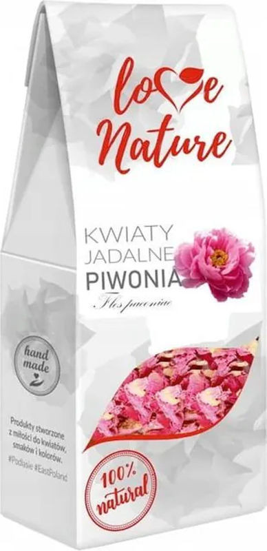Love Nature Essbare Getrocknete Pfingstrosenblüten in Rosa zur Dekoration - Bild 1