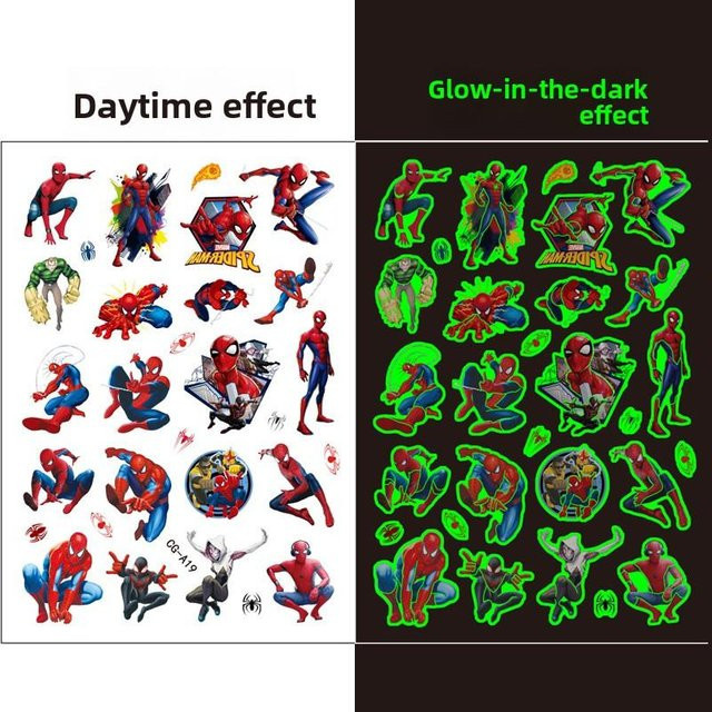 Atydkug SpiderMan temporäre Tattoo-Aufkleber, Wasser-Transfer-Aufkleber - Bild 1