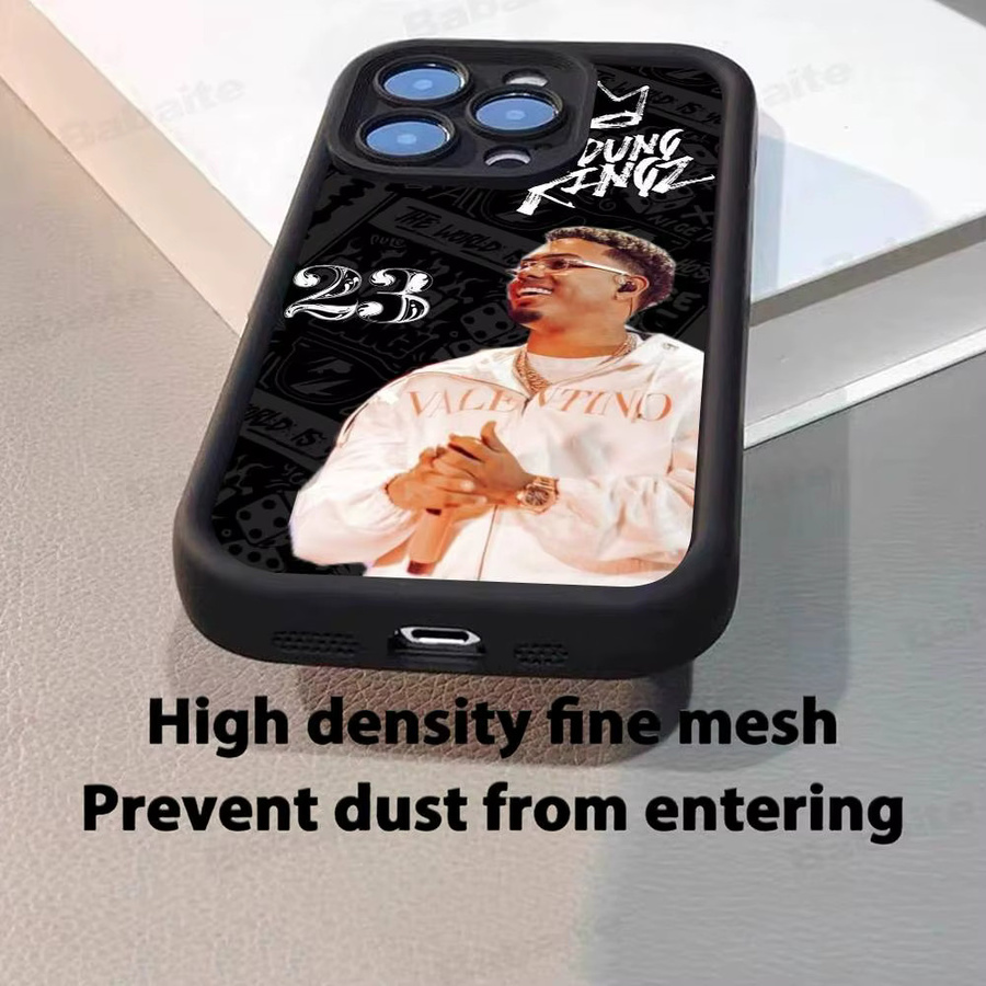 Stoßfeste Silikon Handyhülle im Myke Towers Rapper Design für iPhone 17, 16, 15, 14, 13, 12, 11 (Pro, Max, Plus) als Softcover - Bild 2