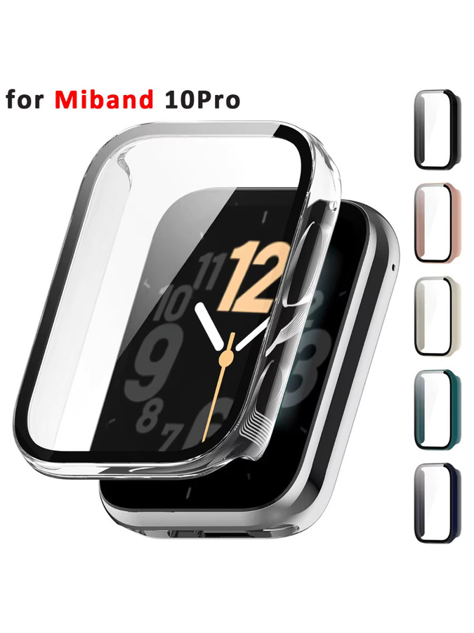CAOWTAN Displayschutzfolie und Hülle für Xiaomi Miband 10Pro, Keramik, Schwarz - Bild 7