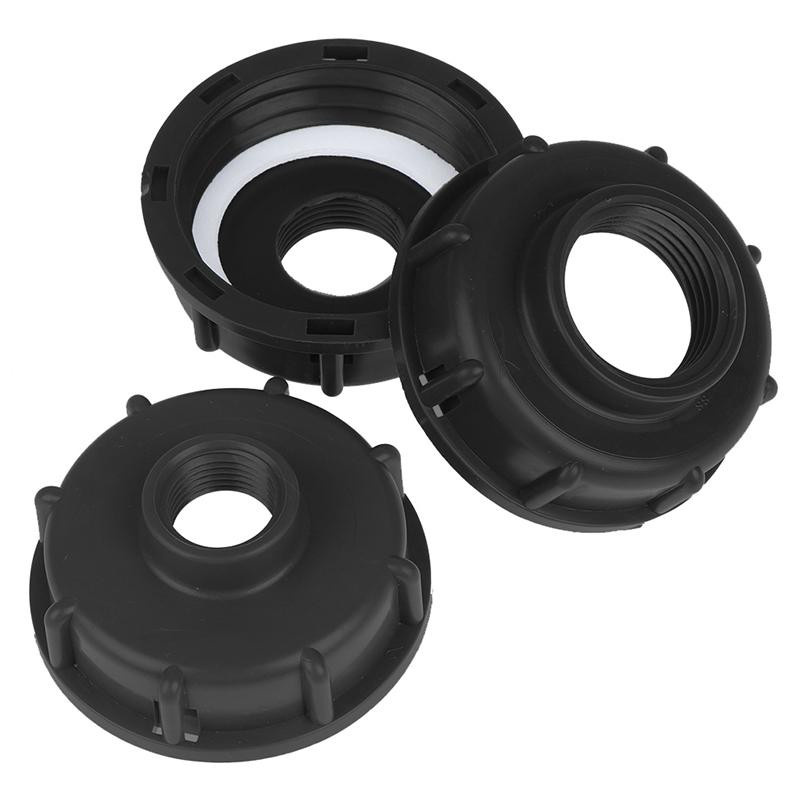 IBC Tankarmaturen S60X6 Grobgewindekappe mit Quick Coupling Adapteranschluss in Grau und Schwarz - Bild 4