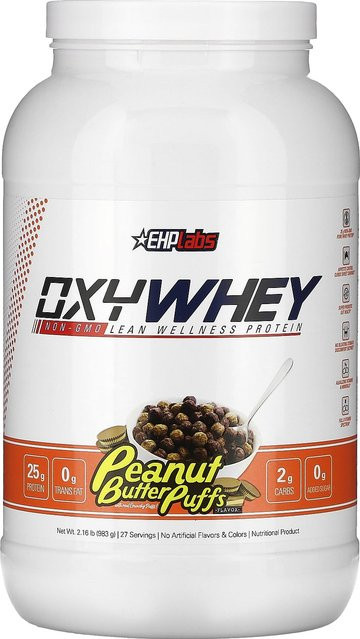 EHPlabs OxyWhey Wellness Protein Lean Erdnussbutter-Puff 983 g - Bild 1
