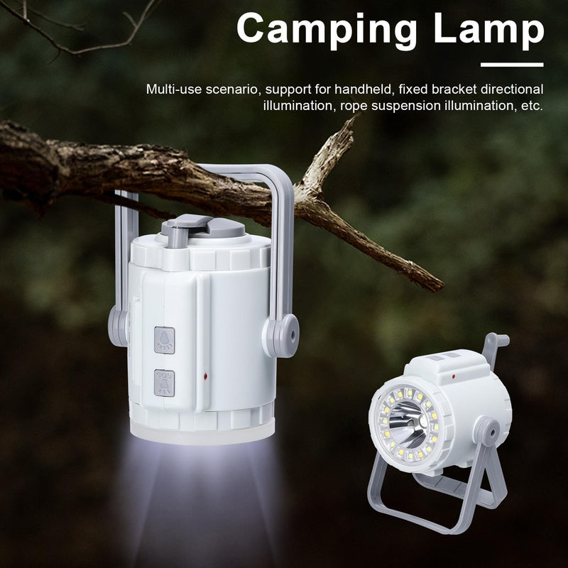TOMTOP JMS 3in1 LED Campinglampe und Suchscheinwerfer mit Handkurbel und SOS-Funktion, bunt, wiederaufladbar - Bild 3