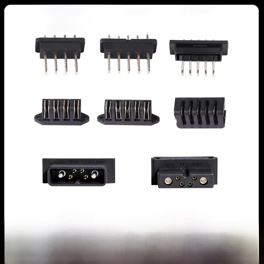 Hailong Stromentladungsstecker in Schwarz als 4 Pins oder 5 Pins Stecker oder Buchse für E-Bike-Teile - Bild 4