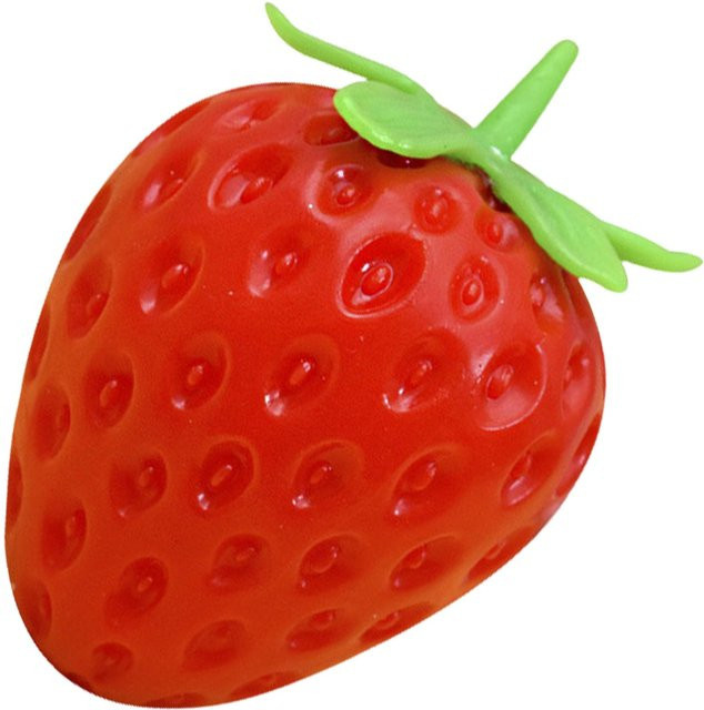 3D Realistisches Erdbeer Squishy Spielzeug, Waschbares Weiches Quetschspielzeug - Bild 1