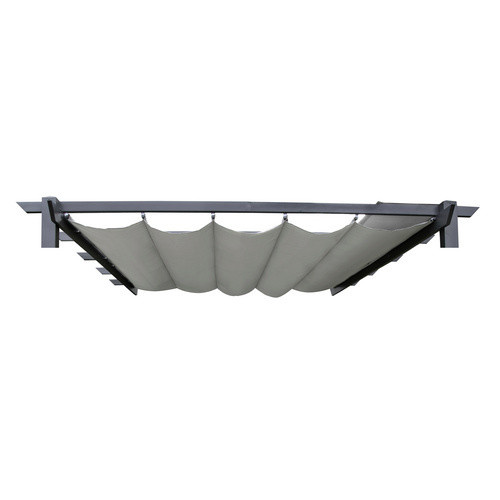 BELLAVISTA Ersatzplane für Pergola aus Polyester, Farbe: Hellgrau, Breite: 339 cm, Länge: 263 cm - Bild 2