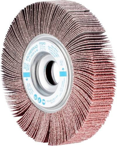 PFERD Lamellenschleifrad FR Ø 150 x 30 mm mit Bohrung Ø 25,4 mm Körnung A40 in Braun für universelle Anwendung - Bild 1