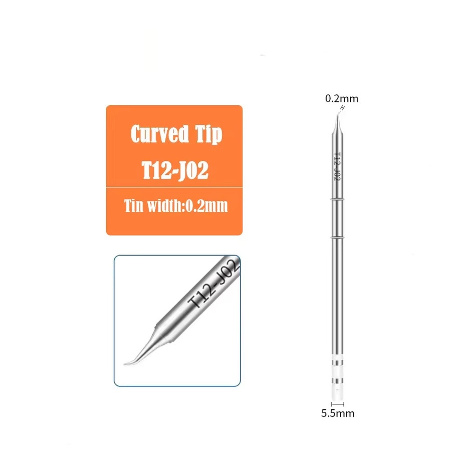Hakko Schweißkopf T12 in Silber, integrierter Lötkolbenkopf für HAKKO FX951 Schweißtisch, bleifreie Schweißdüse mit konstanter Temperatur - Bild 2