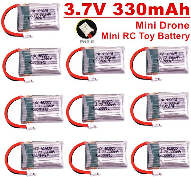 TERFPV LiPo Akku und Ladegerät Set für Mini RC Drohnen, Autos und Boote, 3,7 V 330 mAh - Bild 1
