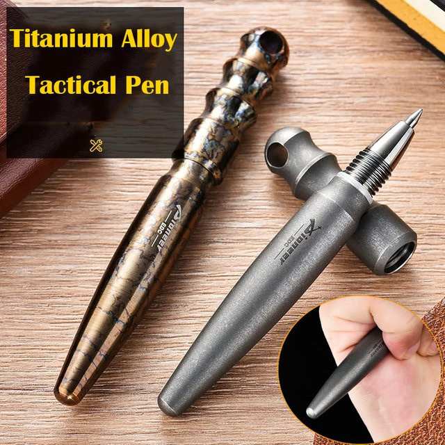 Multifunktionaler taktischer Mini-Stift aus Titan-Legierung von YESISOK mit Schreibfunktion und Fensterzerschlagstift in Multicolour - Bild 1