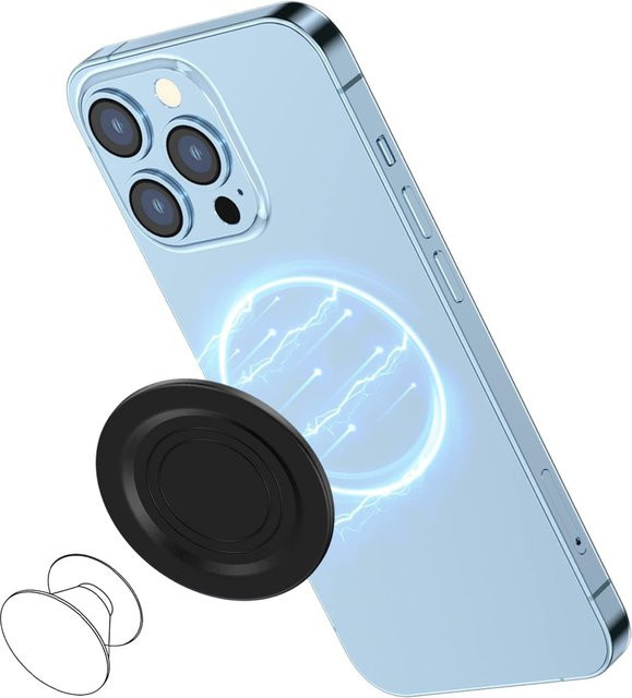 Popped Magnetische Grundplatte für MagSafe kompatiblen Telefon-Griff in Schwarz - Bild 1