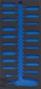 BGS Werkstattwageneinlage 1/3 blau für Art. 4043 - Bild 1