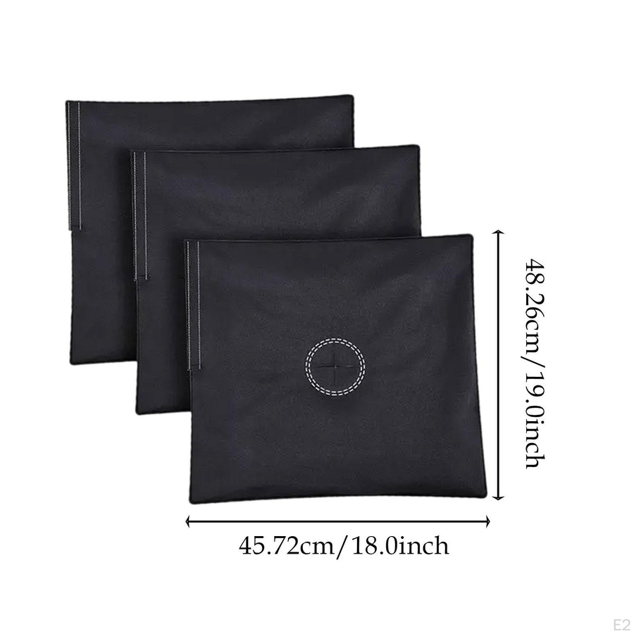 3er Set Sandsack Gewichtstaschen aus Canvas für Pavillons, Sonnenschirme und Beachflags, B/H: 18 x 19 cm - Bild 3