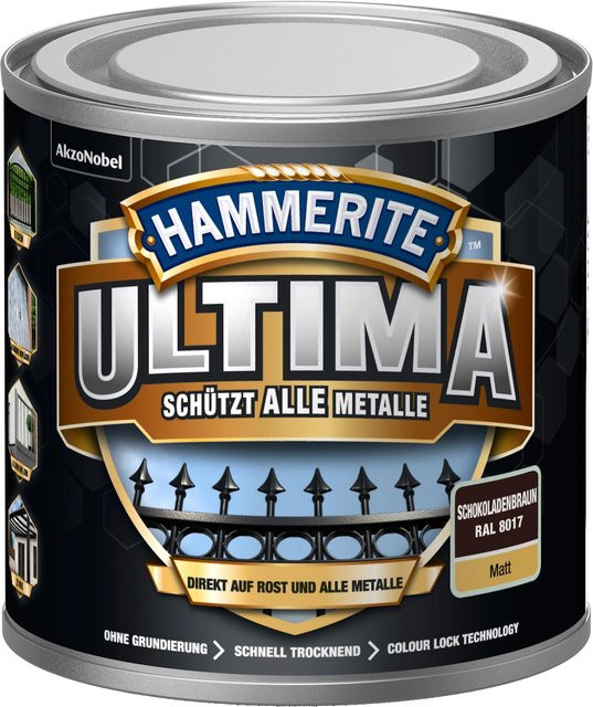 Hammerite Ultima Premium Metall-Schutzlack matt Schokoladenbraun 250 ml - Bild 1