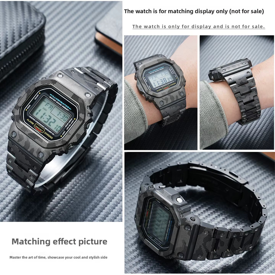 Casio Mod-Kit-Upgrade, Gehäuse und Armband aus Titanlegierung, DW5600 - Bild 2