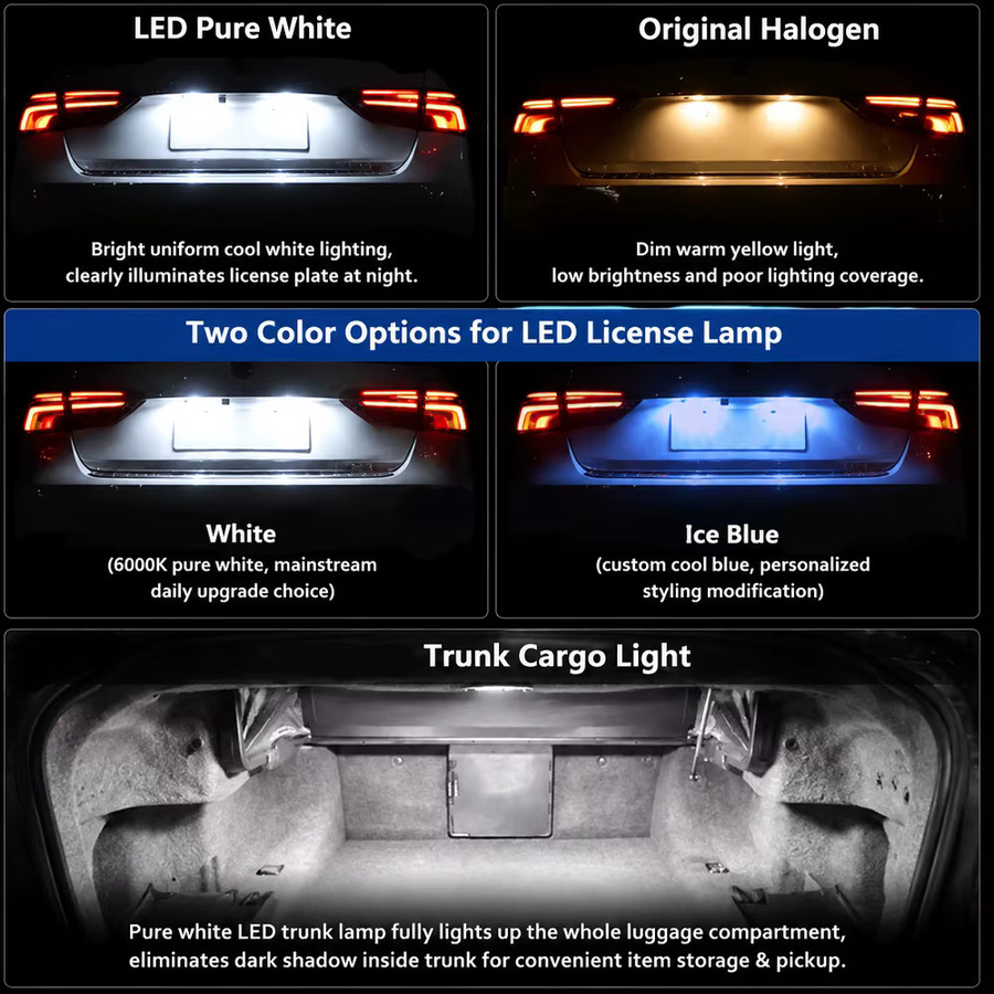 LED-Innenbeleuchtungs-Kit für Jeep Compass 2018-2023 in Eisblau und Weiß - Bild 3