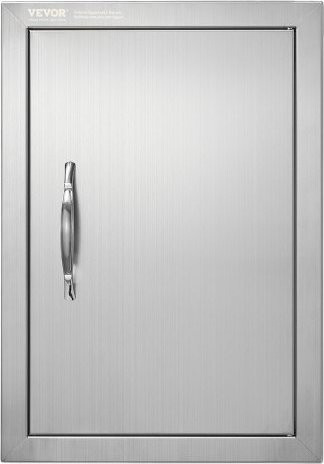 VEVOR Grill-Zugangstür aus Edelstahl für Grillstation und Außenküche, B/H: 355 x 508 mm - Bild 1