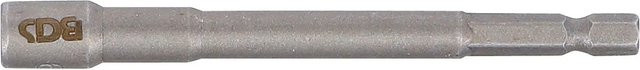 BGS Steckschlüssel-Einsatz Sechskant 2762 extra lang für Bohrmaschinen mit Außensechskant 6,3 mm 1/4 Zoll und SW 6 mm aus Edelstahl - Bild 2