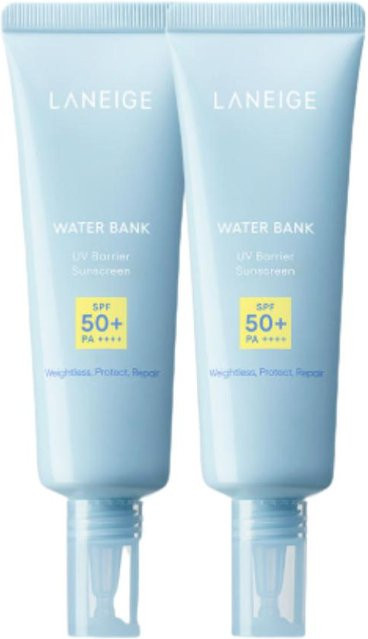 Laneige Water Bank UV Barrier Sonnencreme, 2x 50 ml, SPF 50+, Hyaluronsäure - Bild 1