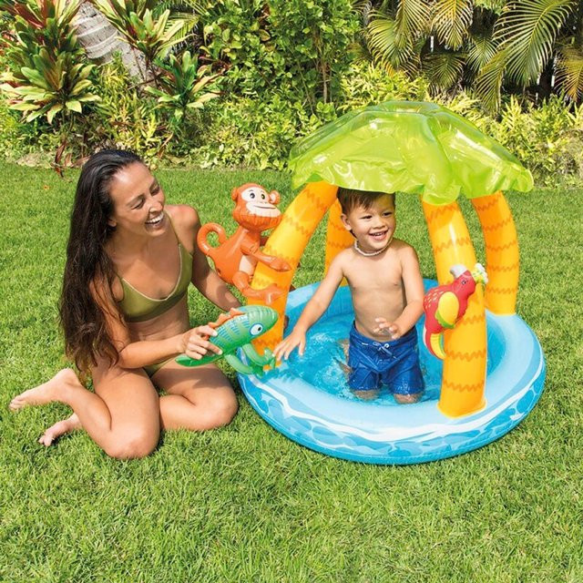 Intex Babypool Tropical Island Play Center, mehrfarbig, B/T/H: 86 x 65 x 40 cm - Bild 1