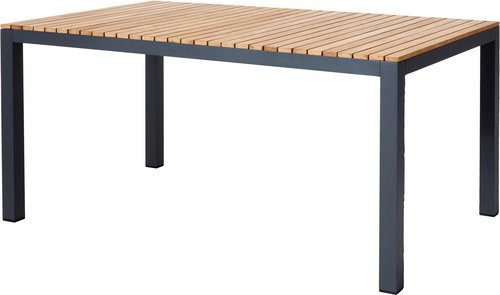 Cinas Gartentisch Mood aus Teakholz in Grau, B/H/L: 100 x 74 x 167,5 cm - Bild 1