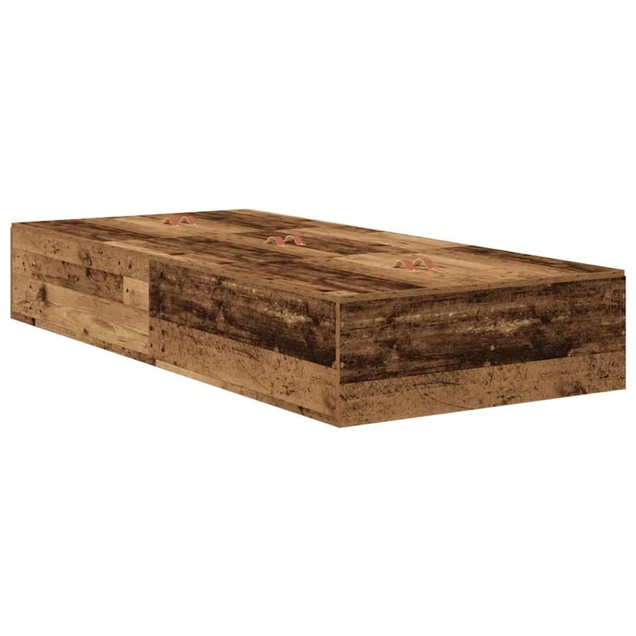 vidaXL Stauraumbett aus Kiefernholz und Holzwerkstoffen in Braun, B/T/H: 90 x 190 cm - Bild 2
