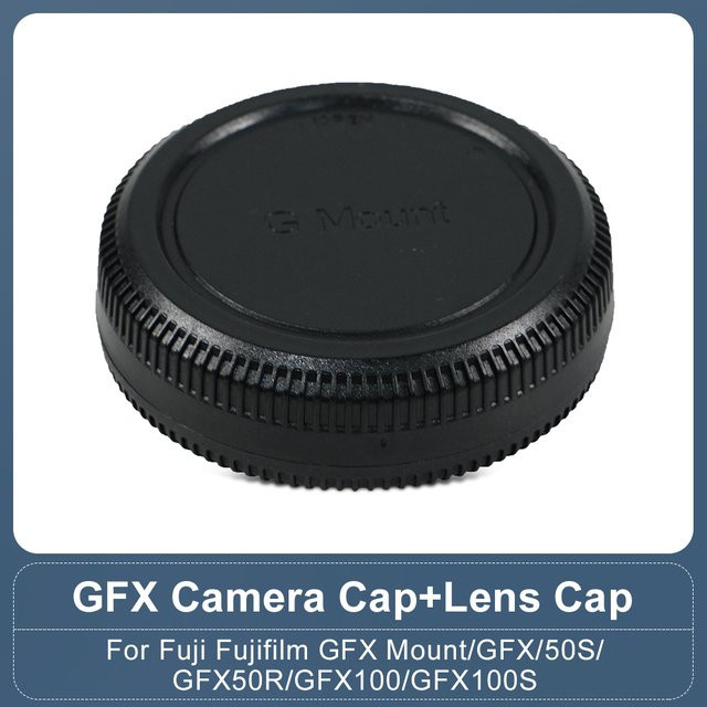 Fujifilm Kamera Schutzkappen Set für GFX50S GFX50R GFX100 GFX100S in Schwarz - Bild 1