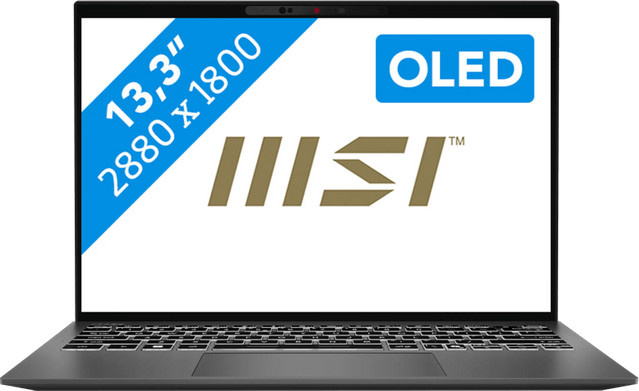 MSI Prestige 13 AI+ OLED Copilot+ PC A3MG-020 in Grau mit 13,3 Zoll Display, Intel Core Ultra 9, 32GB RAM und 1TB SSD - Bild 1