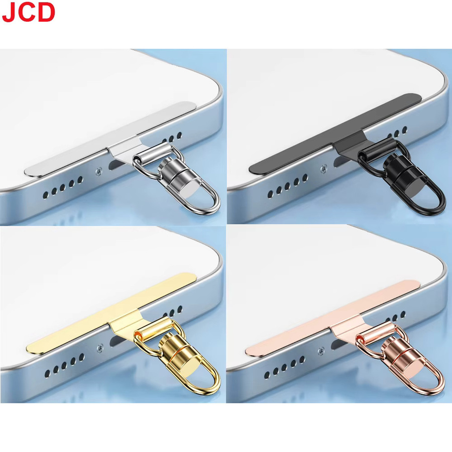JCD Universal Handy Lanyard mit 360 Grad Rotation aus Metall und Stahl in Silber - Bild 2