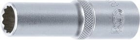 BGS Steckschlüssel-Einsatz Zwölfkant tief 10681, Antrieb 1/2 Zoll, SW 13 mm, Farbe Silber - Bild 1