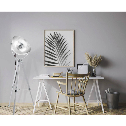 Eglo Stehleuchte COVALEDA in Silber mit Holz und Stahl - Bild 2