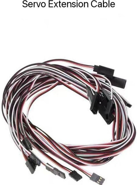 BANGSHE 30-adriges Servo-Verlängerungskabel Stecker auf Buchse für RC-Modellbau und ferngesteuerte Autos - Bild 1