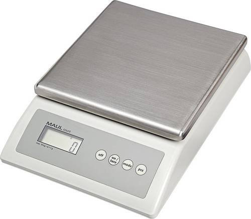 Maul Zählwaage MAULcount in Grau mit 10 kg Wägebereich und 1 g Ablesbarkeit, batteriebetrieben und netzbetrieben - Bild 1