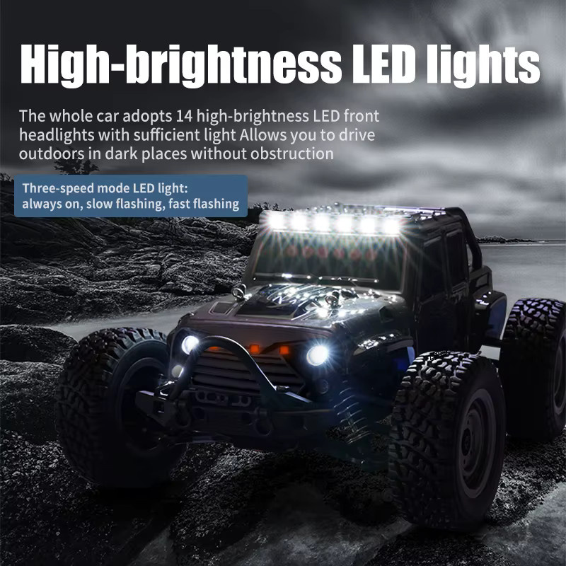 WLtoy 144001 RC Auto Buggy, Off-Road, mit LED-Leuchten, 50 km/h - Bild 4