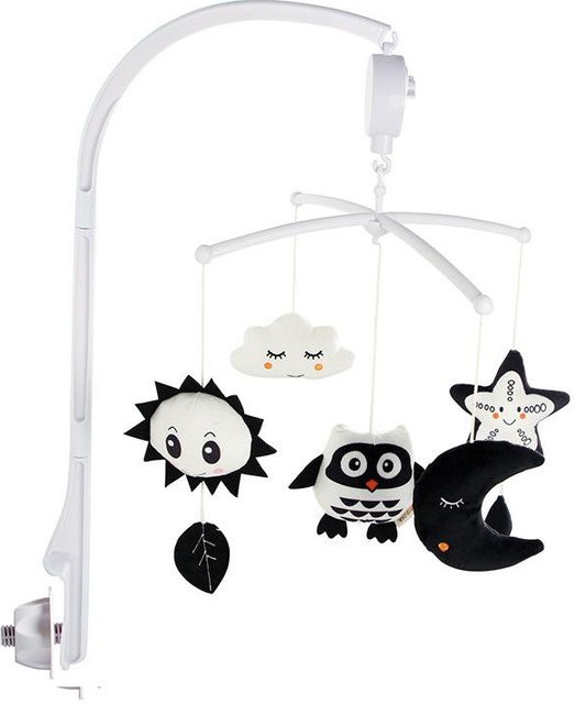 Kidsly Spieluhr mit Tiermotiv, Mobile, schwarz-weiß, ab 0 Jahre - Bild 1
