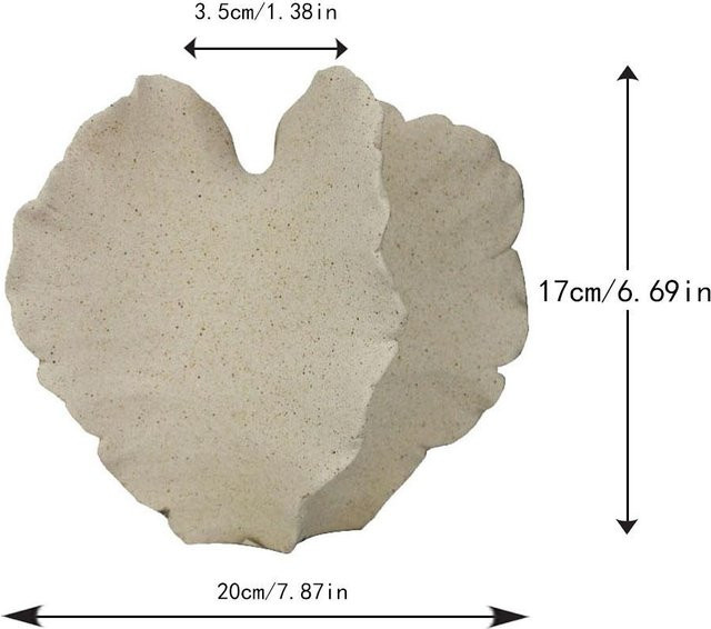 Abstrakte Keramikvase in Beige für dein Wohnzimmer, minimalistisches Design für Blumengestecke, Höhe: 18,0 cm, Breite: 14,0 cm, Tiefe: 14,0 cm - Bild 1