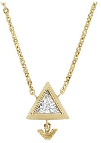 Emporio Armani Halskette, Edelstahl, Gold, Kristall, Damen - Bild 1
