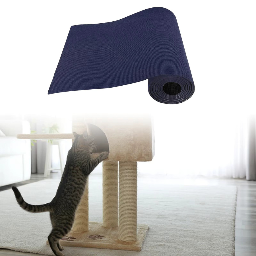 Selbstklebende Katzenkratzmatte von homyl in Dunkelblau für Kratzbäume und Regale - Bild 4