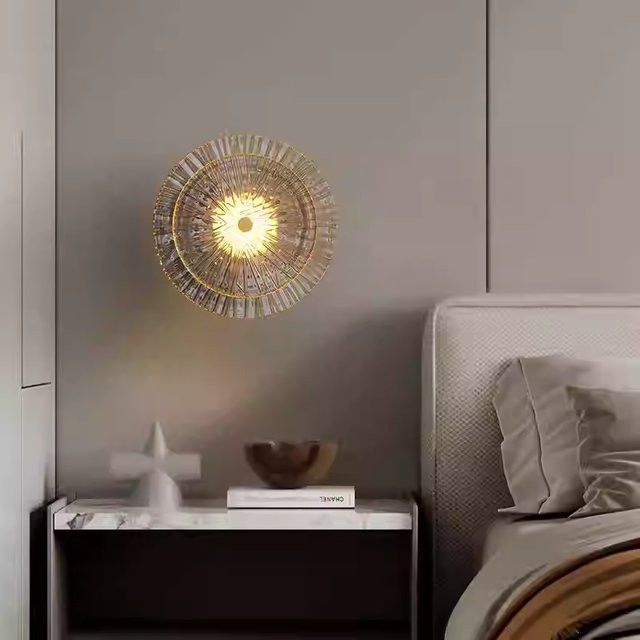 JIANKEXING Postmoderne Designer Wandlampe aus Glas und Messing für Wohnzimmer und Schlafzimmer - Bild 1