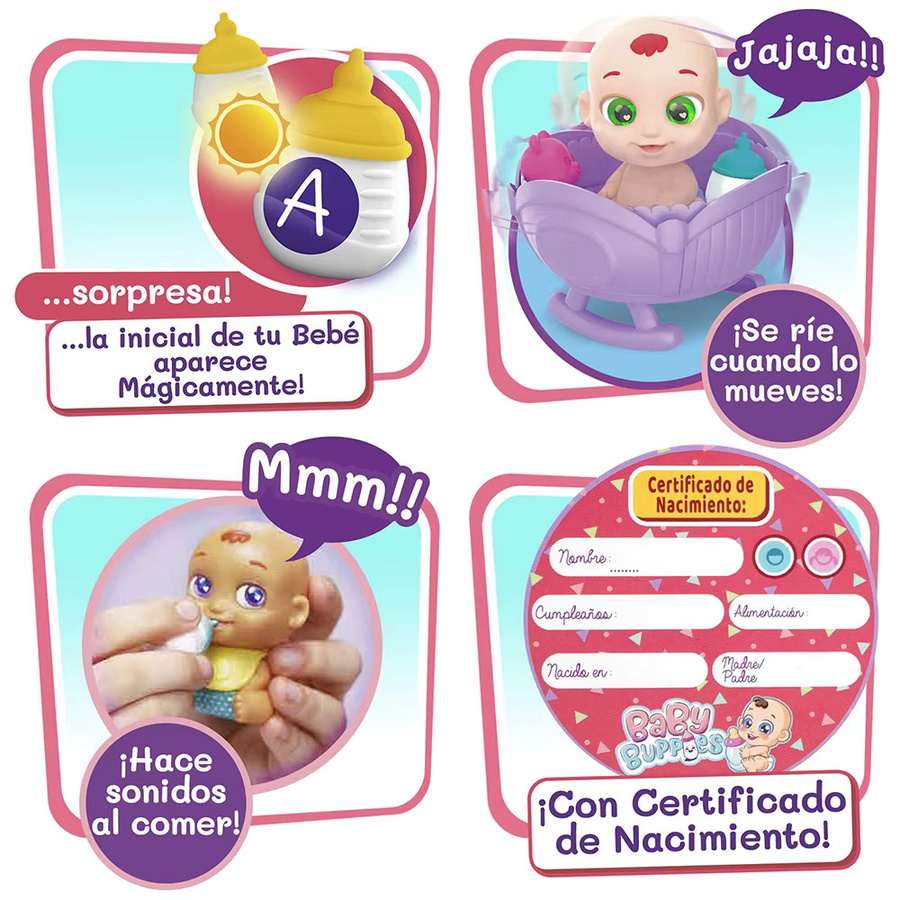 Bandai Baby-Buppies, Miniatur-Babypuppen-Set, ab 4 Jahren - Bild 2