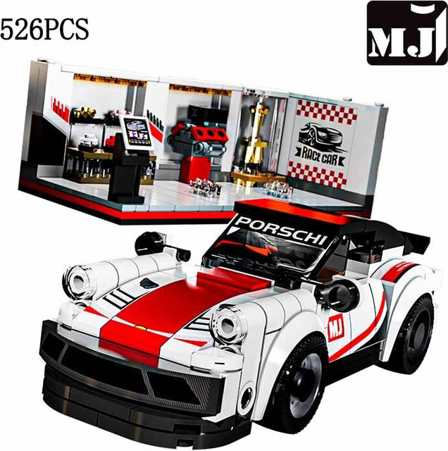 MJ BLOCK City Speed Champion Technisches Auto Sportrennwagen, Bausteine - Bild 1